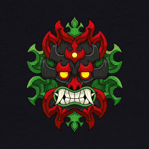 Tiki Mask Akuma by BJManchester